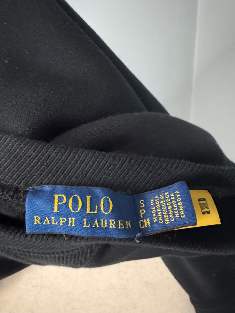 Polo by Ralph Lauren Black Cocoa Bear Graphic Crewneck Sweatshirt Sz S - Picture 2 of 8